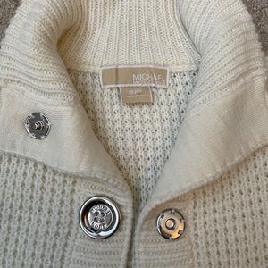 NWOT Michael Kors Long Sweater w/ Metal Buttons